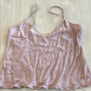 Serenity silk Mauve Spaghetti Strap Top blouse